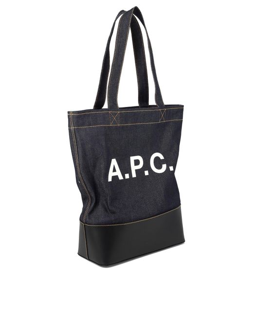 Tote bag "axel" di A.P.C. in Black da Uomo