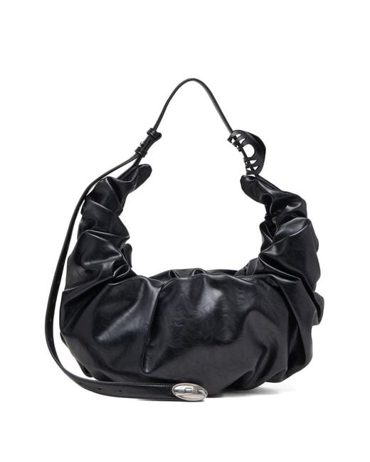 DIESEL Black Grab-D Hobo L Shoulder Bag