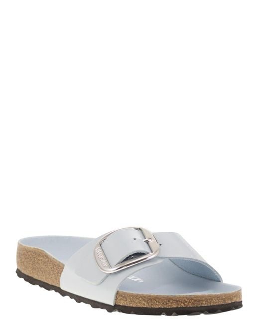 Birkenstock White Madrid Big Buckle