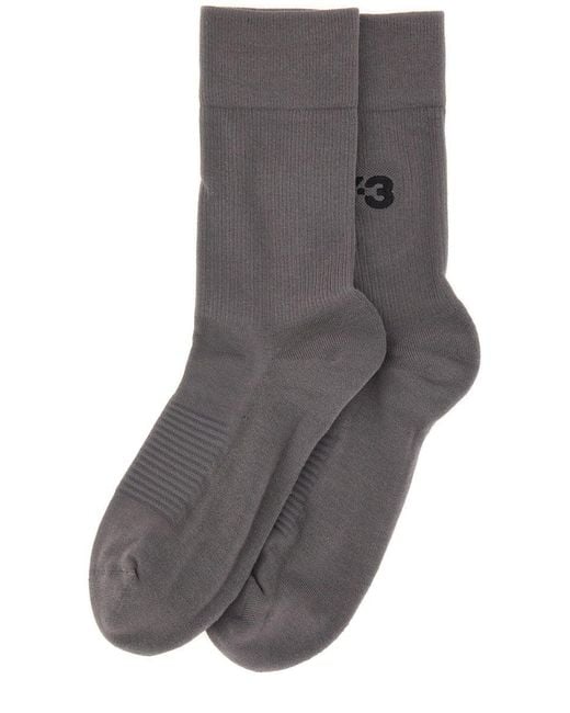 Y-3 Gray "Classic Crew" Socks