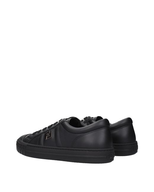 Fendi Black Domino Sneakers Leather for men