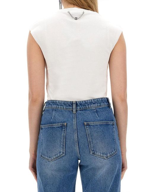 Rabanne Blue Cotton T Shirt