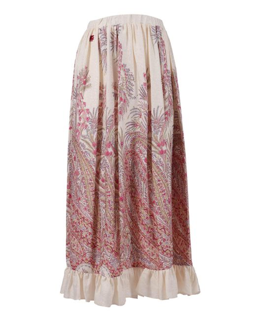 Etro Red Skirt