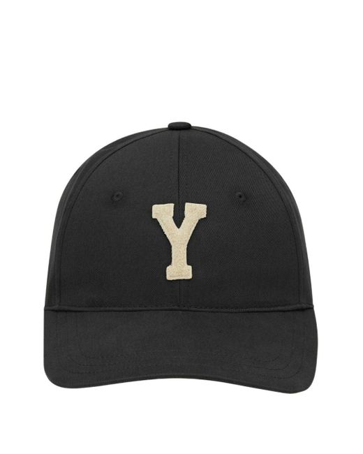 Saint Laurent Logo Baumwollbaseballkappe in Black für Herren