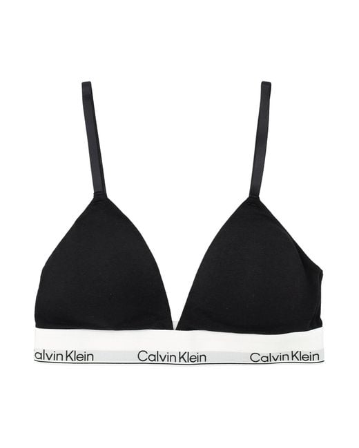 Calvin Klein Black Icon Cotton Modal Lightly Padded Bralette