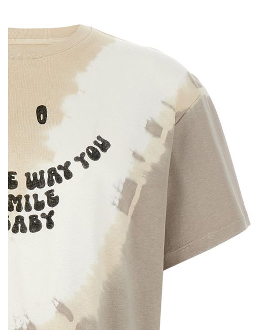 MM6 by Maison Martin Margiela 'Tie Dye' T Shirt in Gray | Lyst