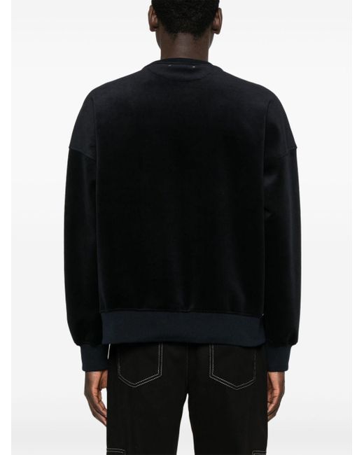 Golden Goose Deluxe Brand Black Velours Skate Sweatshirt