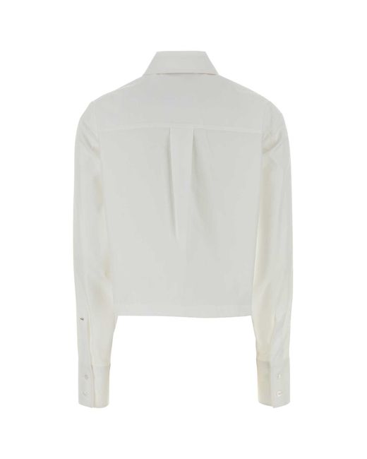 Sportmax White Regular Solid Shirt