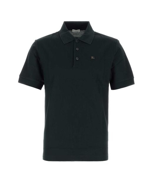Burberry Black Piquet Polo Shirt