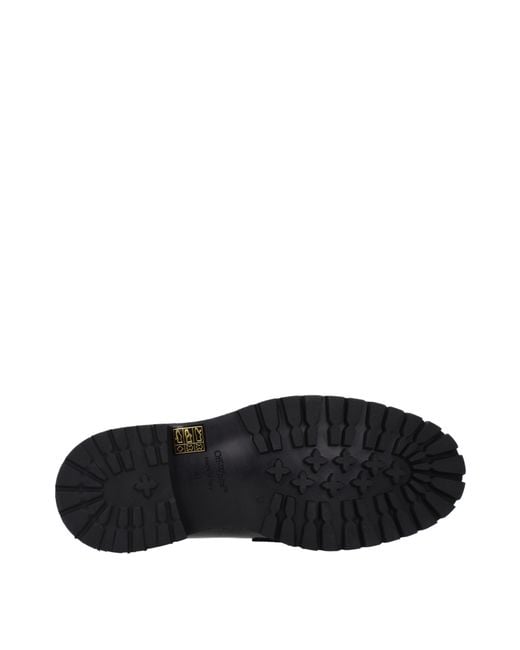 Off-White c/o Virgil Abloh Black Off Military Moccasins Leather