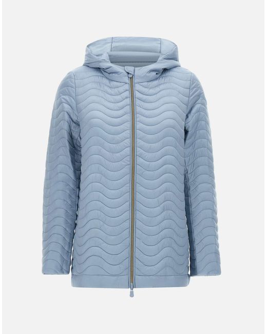 Save The Duck Bewaar De Duck Sirena Light Blue Down Jacket