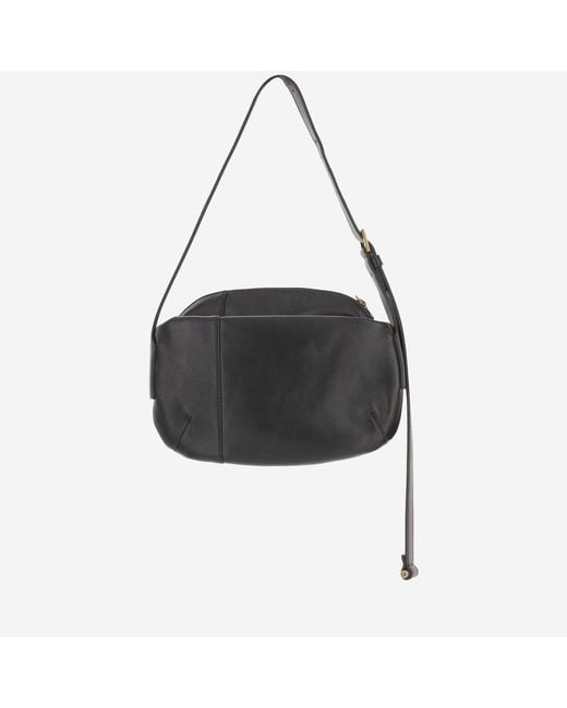 Versace Black Leather Shoulder Bag