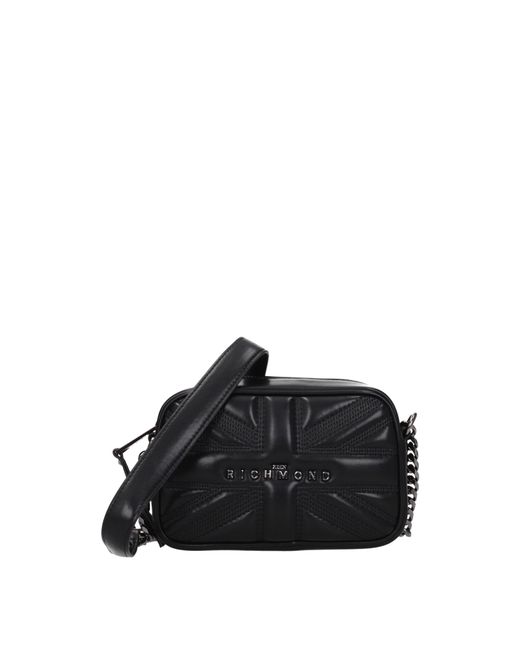 John Richmond Black Crossbody Bag Polyurethane