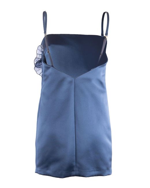 Elisabetta Franchi Blue Fitted Dress