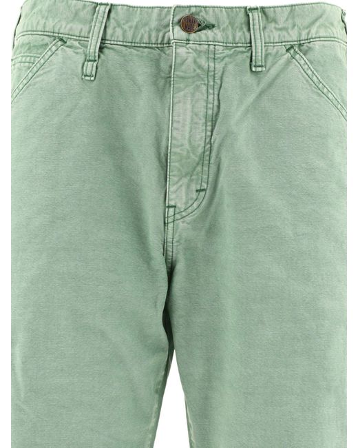 Human Made Green "Garment Dyed Painter" Trousers for men