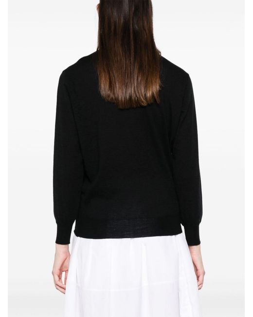 Prada Black Maglia Polo Maniche Lunghe