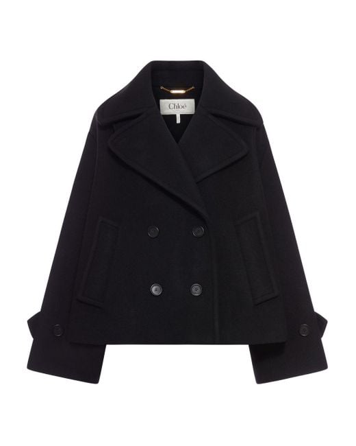 Chloé Black Wool Coat