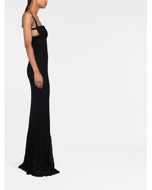 Blumarine Gehaakte Jurk in het Black