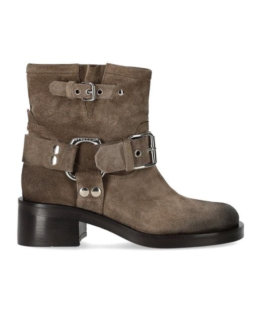 Strategia Brown Biker Boot for men