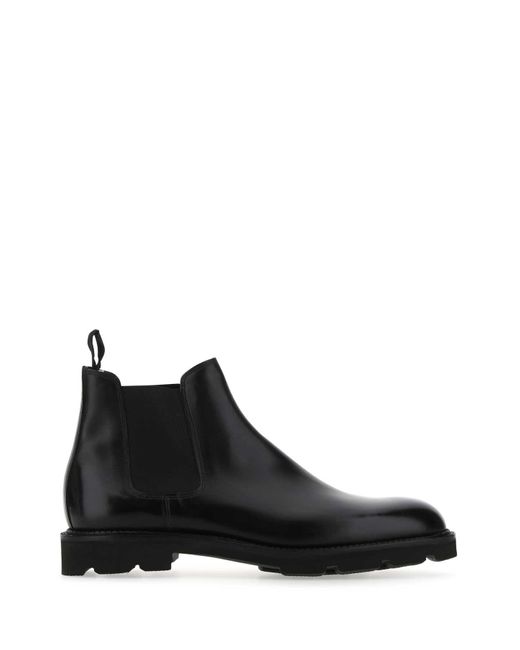 John Lobb Black Boots for men