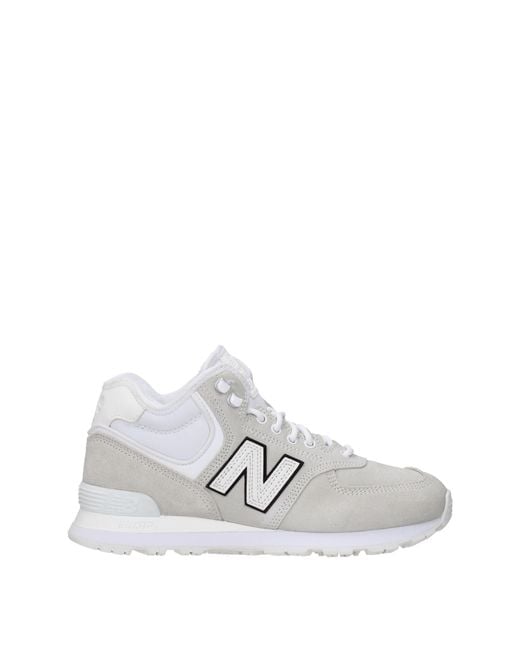 New Balance White Sneakers Comme Des Garcons Uomo Camoscio Grigio/Bianco for men