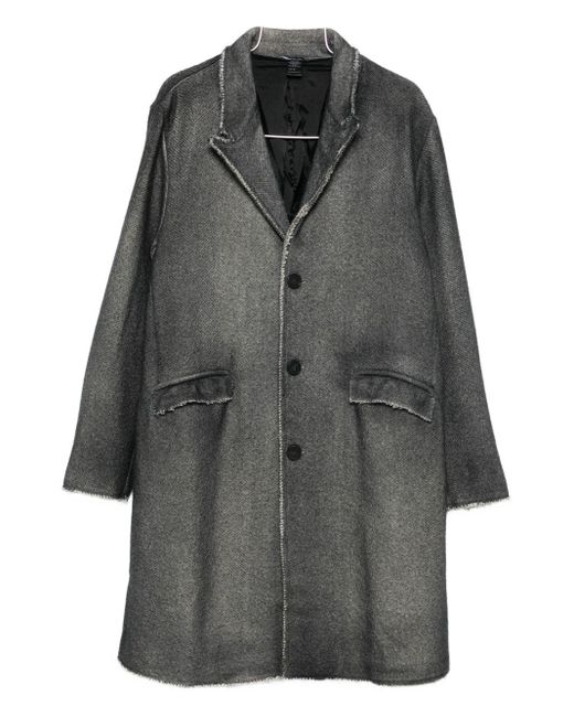 Avant Toi Gray Wool Single-Breasted Coat