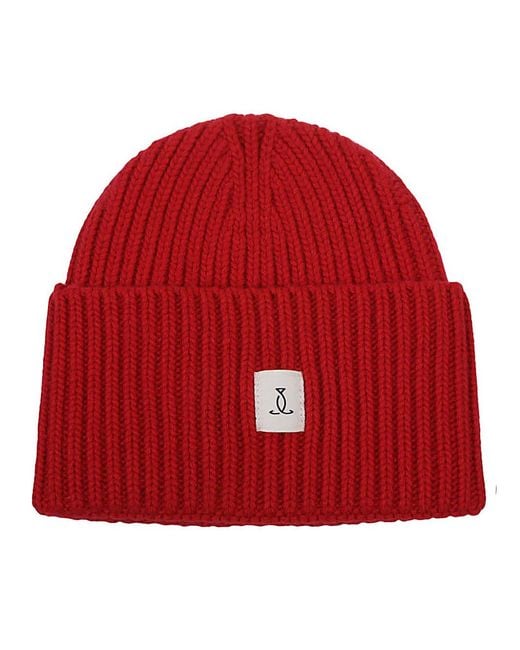 Seafarer Red Logo Wool Beanie