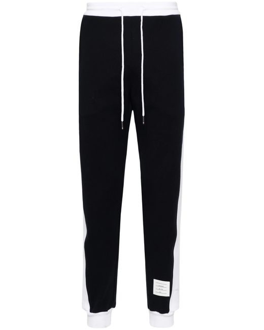 Thom Browne Black Sweatpants W/ Engineered 4 Bar for men
