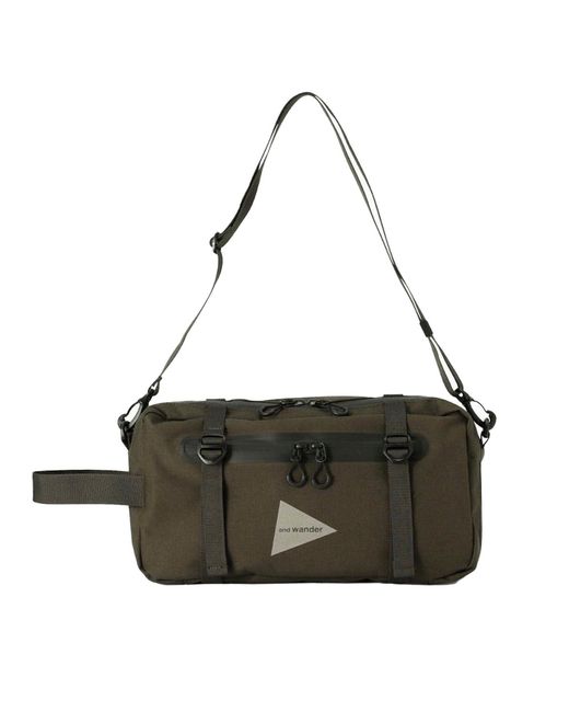 And Wander Black Tool Carrying Shoulder Bag for men