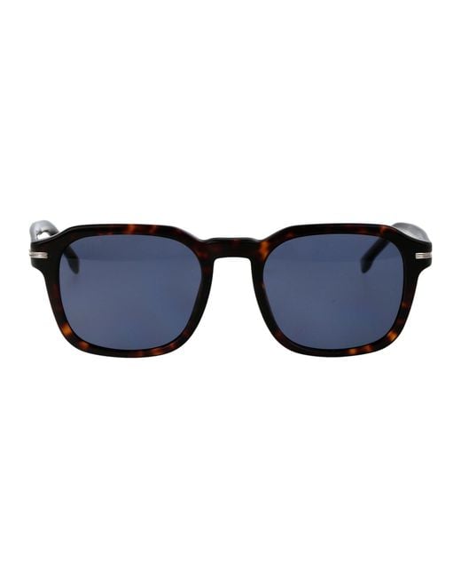 Boss Blue Squared Sunglasses Boss 1627/S 086 Ku for men