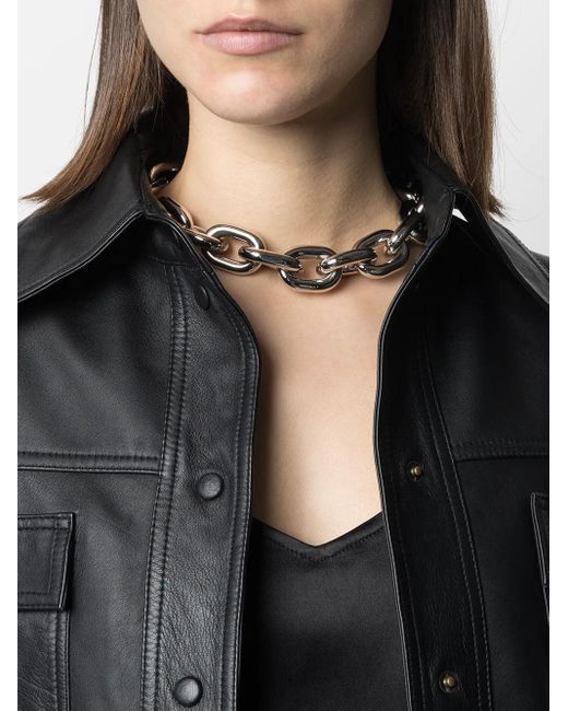 Rabanne Metallic Chain Necklace