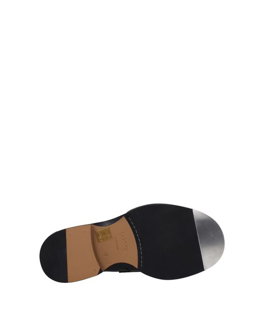 Lanvin Black Mocassini Meadley Skin for men