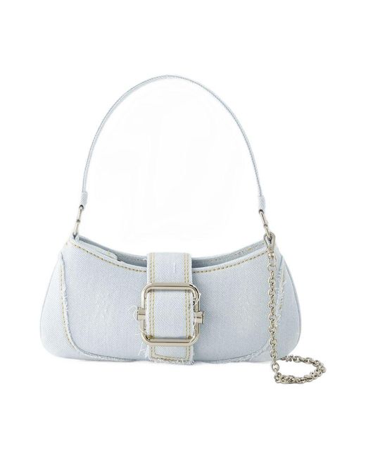 OSOI Brocle Kleine Schoudertas Katoenen Ijs Denim in het Gray