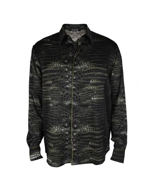 Camicia di Roberto Cavalli in Black da Uomo