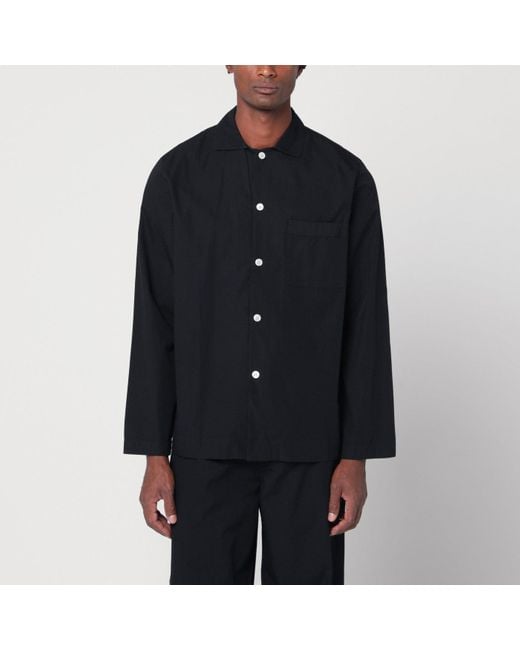 Tekla Black Pyjama Shirt for men