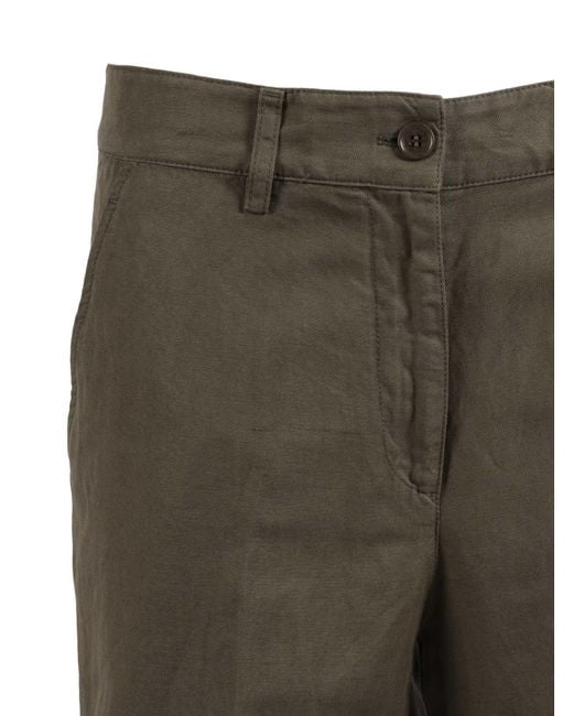 Aspesi Gray Pleated Tailored Trousers