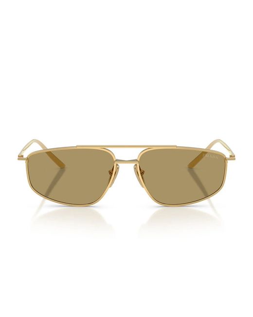 Prada Zonnebril Prc51 S 5 Ak70 G Goud/olijfgroen Dames in het Multicolor