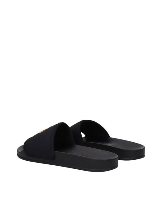 Palm Angels Blue Ciabatte E Zoccoli Uomo Tessuto Nero for men