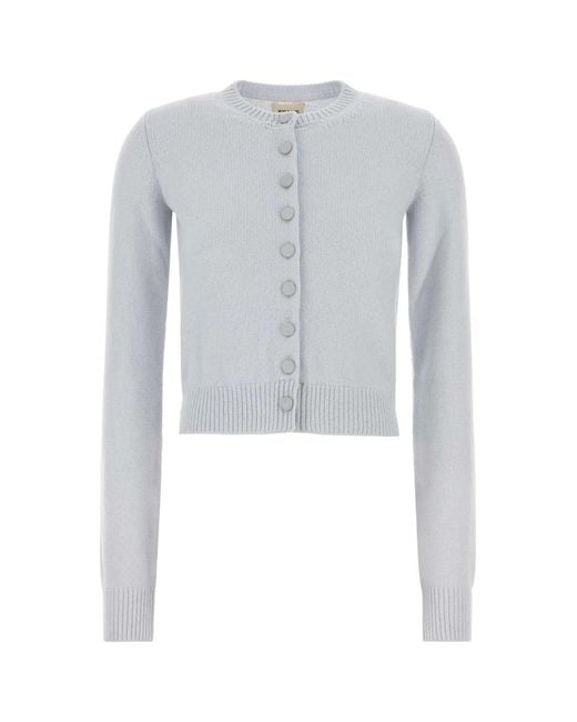 Khaite White Everheart Cardigan