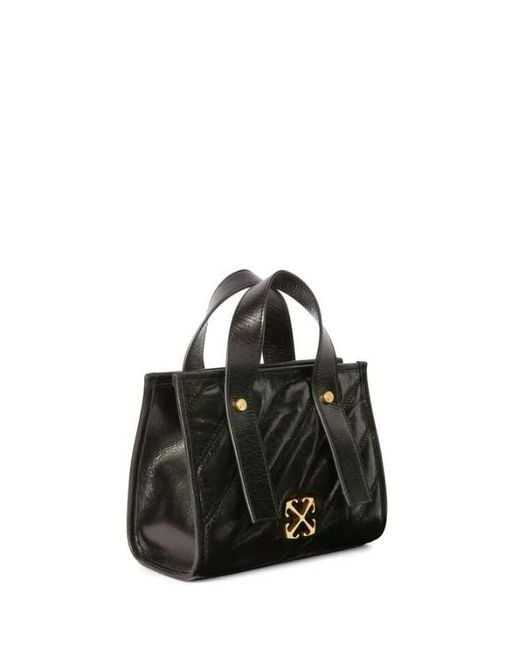 Off-White c/o Virgil Abloh Black Quilting Tote Bag