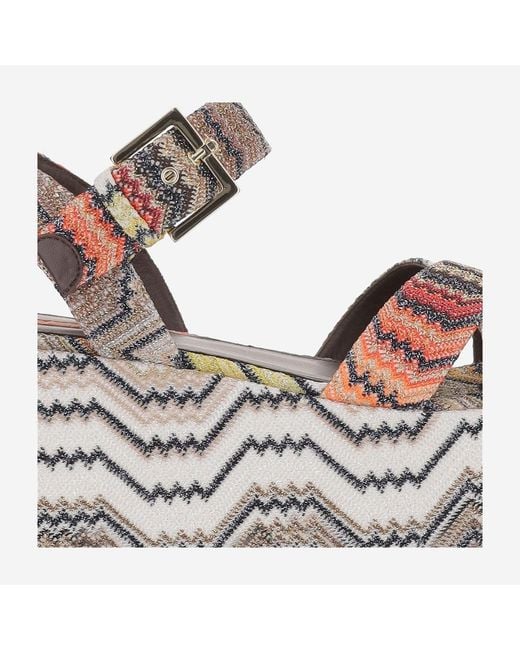 Missoni Brown Platform Sandals