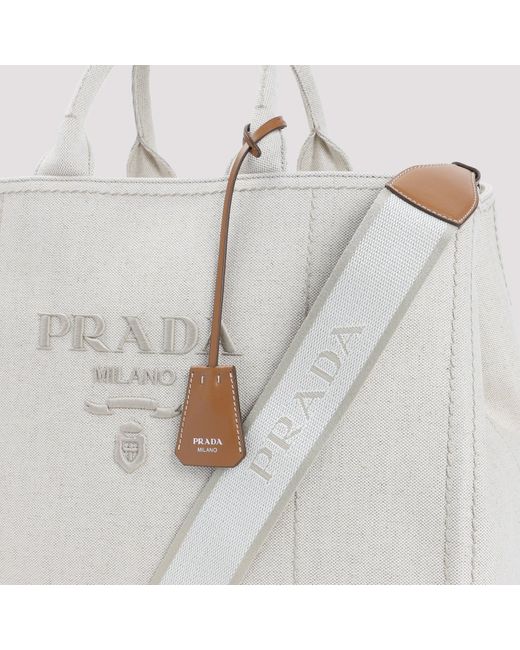 Prada White Einkaufstasche