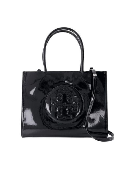 Tory Burch Black Ella Bio Small Shopper Bag Nylon Schwarz