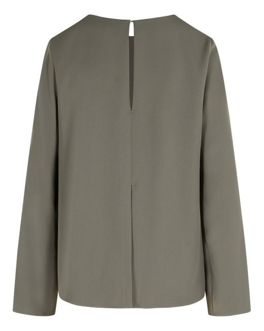 P.A.R.O.S.H. 'poker' Grijze Polyester Blouse in het Green