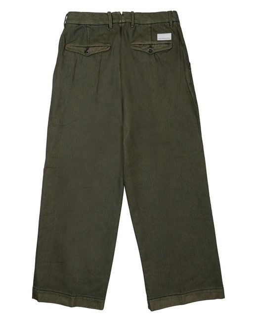 Nine:inthe:morning Green Trousers Cotton