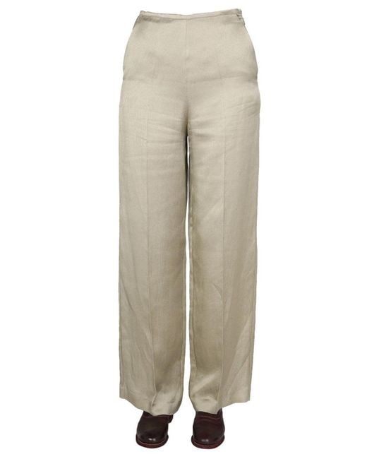Alysi Natural Satin Trousers