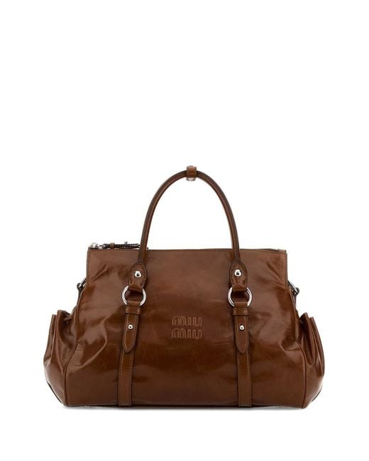 Miu Miu Brown Leather Handbag