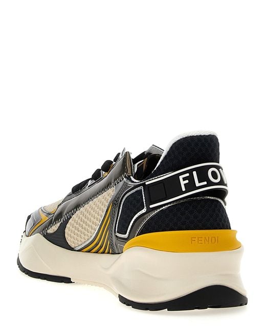 Fendi Black 'Flow' Sneakers for men