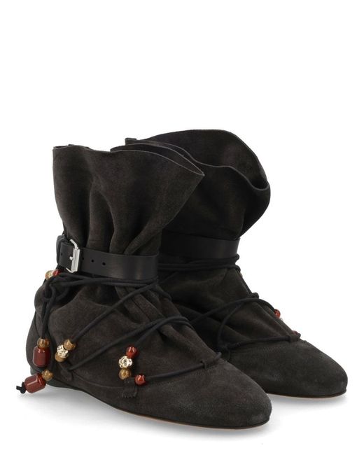 Isabel Marant Black Solid Letiz Boots