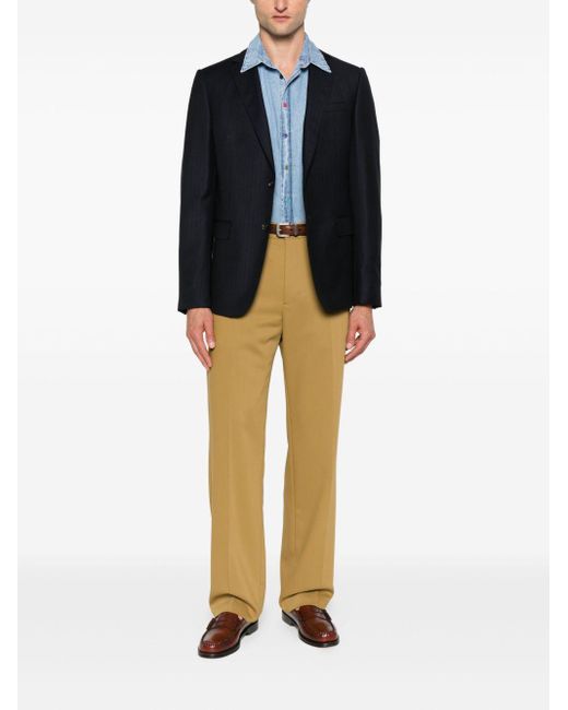 PD de Paul Smith Camisa de algodón a rayas Paul Smith de hombre de color Blue
